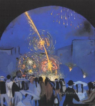 Abstracto famoso Painting - Fiesta en Figueres Surrealista